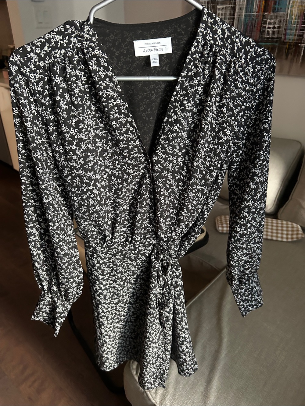 & Other Stories Floral Wrap dress